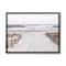 Stupell Industries Beach Wave Shoreline Foggy Horizon Framed Giclee Art